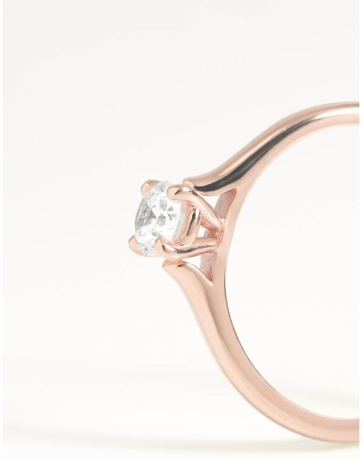 Anillo de compromiso LIEBE | Oro Rosa | 0.35 ct.