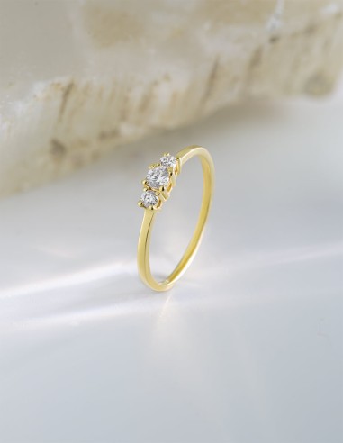 Anillo de compromiso SOMNIS | Oro Amarillo | 0.20 ct.