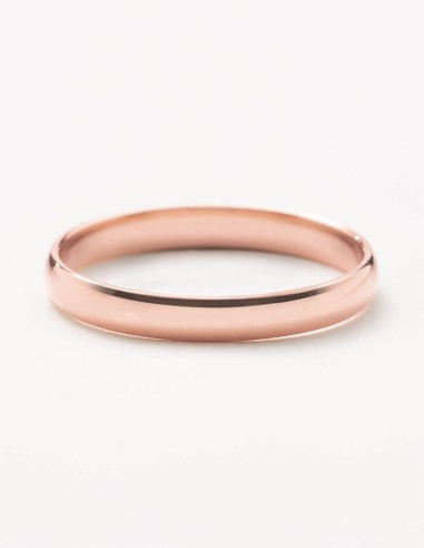 Anillo de boda clásico 3 mm oro rosa 18k | RD30RP00