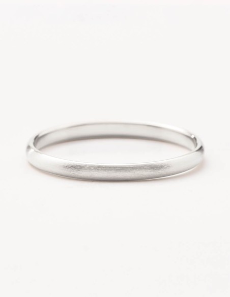 Anillo de boda clásico de oro blanco acabado satinado | RD20BS00 Rings&Dreams