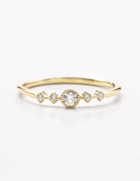 Anillo de compromiso SONHOS | Oro Amarillo | 0.16 ct.