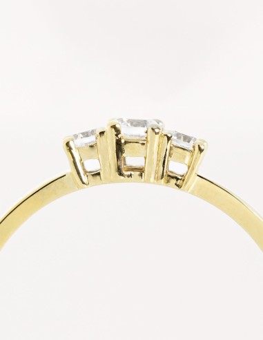 Anillo de compromiso SOMNIS | Oro Amarillo | 0.20 ct.