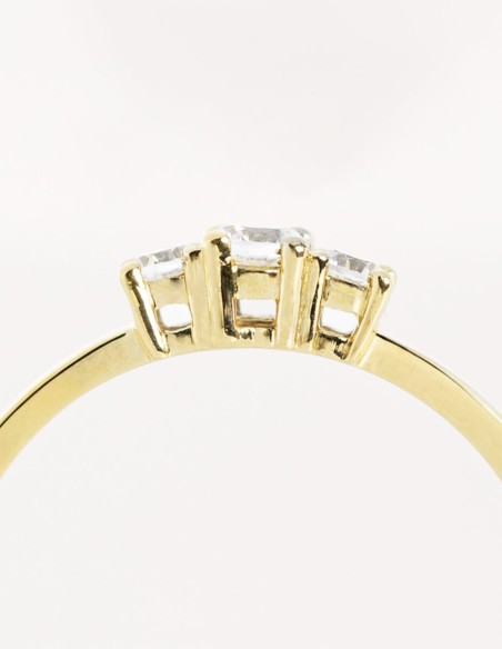 Anillo de compromiso SOMNIS | Oro Amarillo | 0.20 ct.
