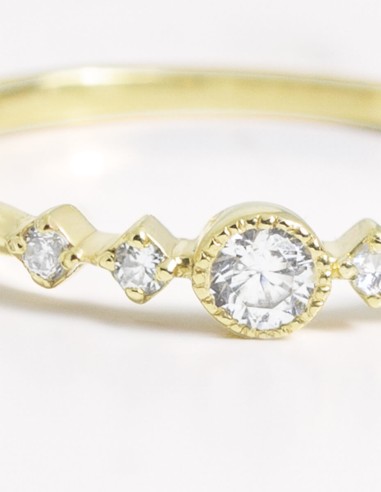 Anillo de compromiso SONHOS | Oro Amarillo | 0.16 ct.